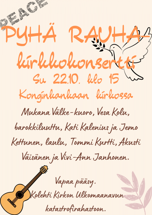 PYHÄ RAUHA-kirkkokonsertti