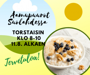 aamupuurot Suolahdessa torstaisin klo 8-10
