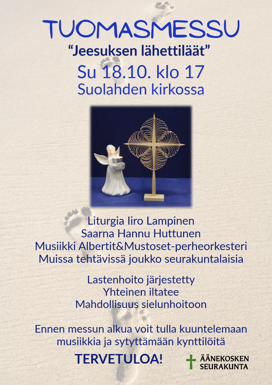 Tuomasmessu Suolahden kirkossa 18.10. klo 17
